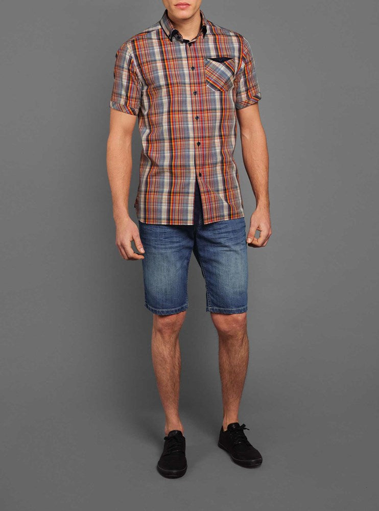 Men's casual short sleeve shirt