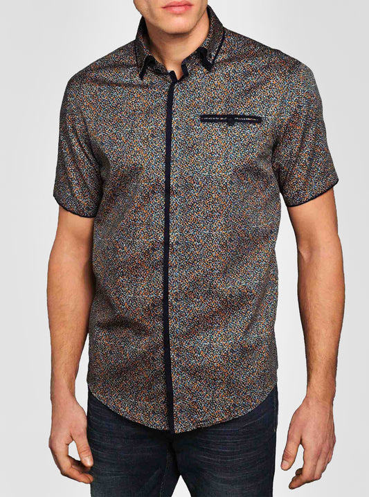 Men's casual short sleeve shirt