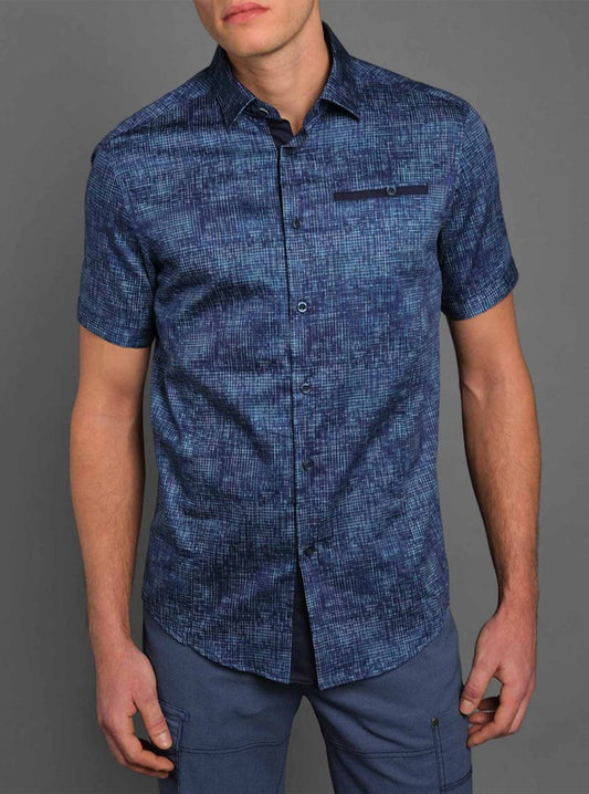 CHEMISE DÉCONTRACTÉE À MANCHES COURTES POUR HOMMES
