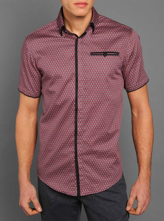 Men's casual short sleeve shirt