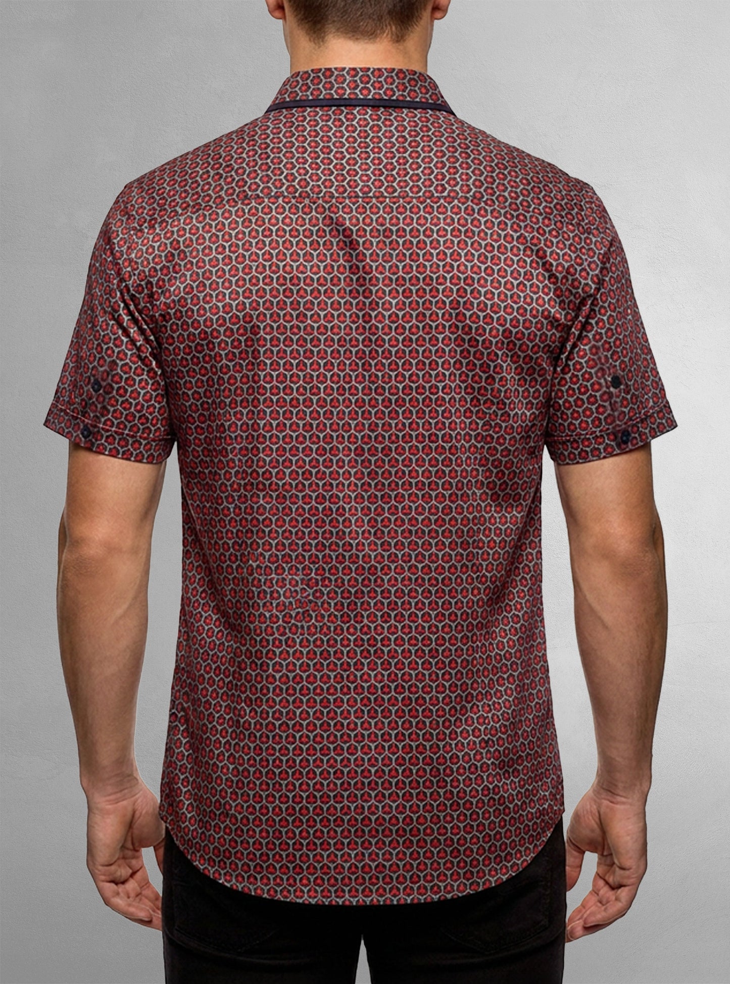 Men's casual short sleeve shirt