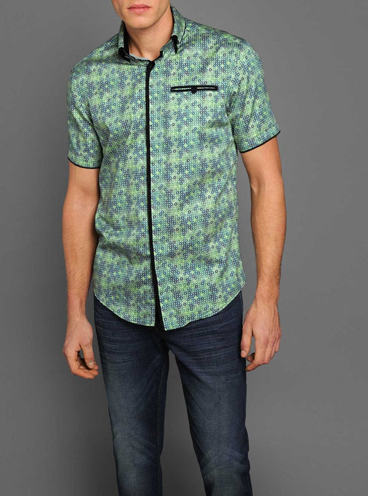 Men's casual short sleeve shirt