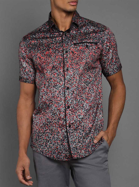 Men's casual short sleeve shirt
