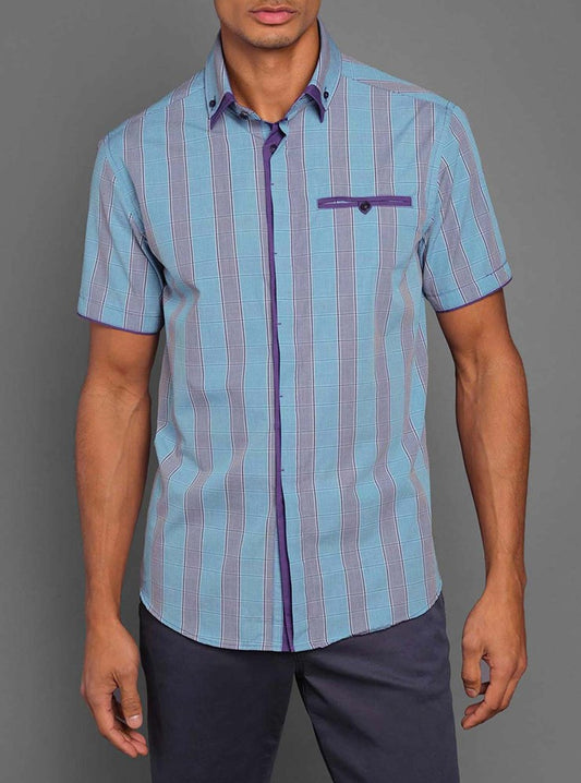 Men's casual short sleeve shirt
