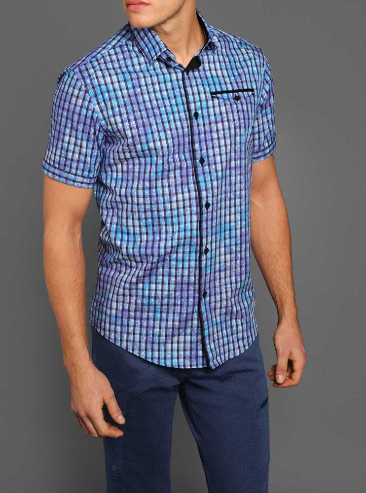 Men's casual short sleeve shirt