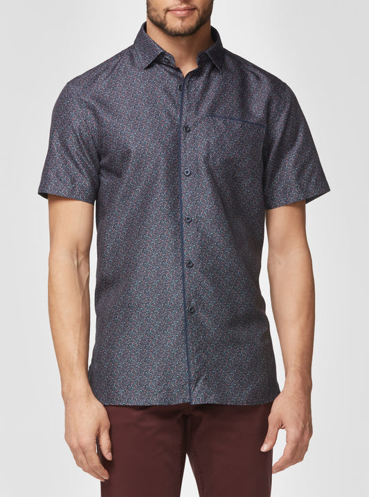 Men's casual short sleeve shirt