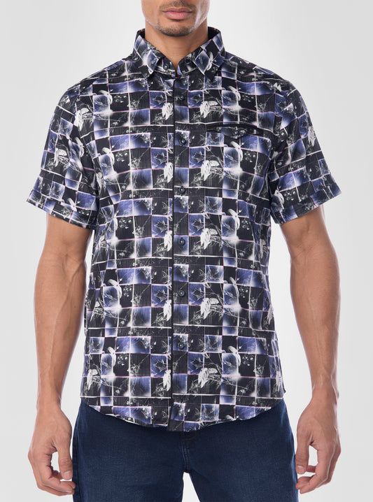 Men's casual short sleeve shirt