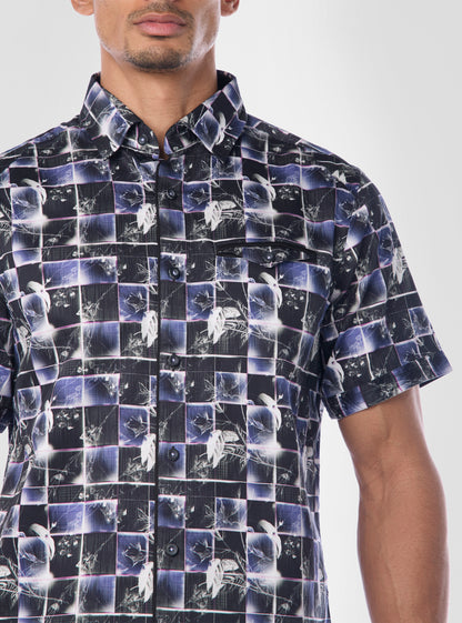 Men's casual short sleeve shirt