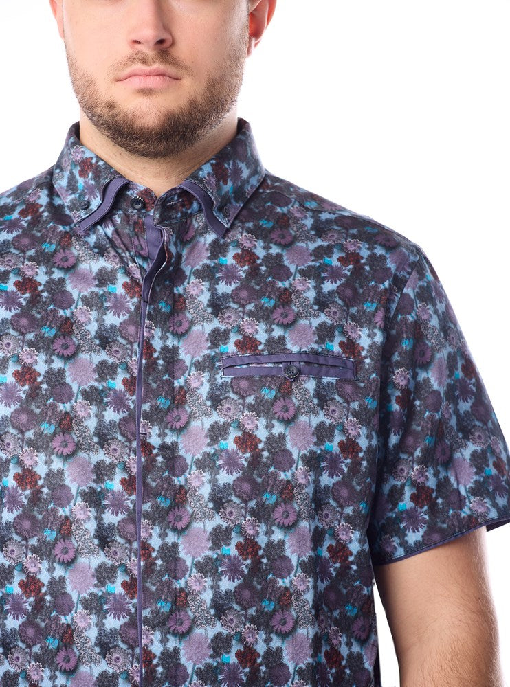 Men's casual short sleeve shirt