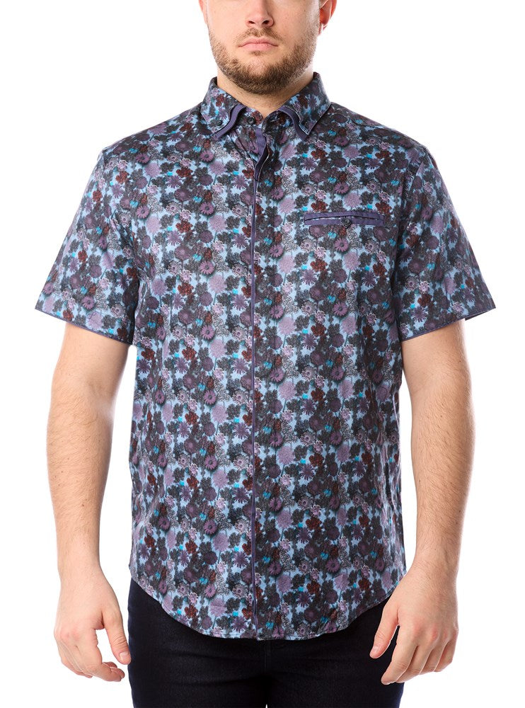 Men's casual short sleeve shirt