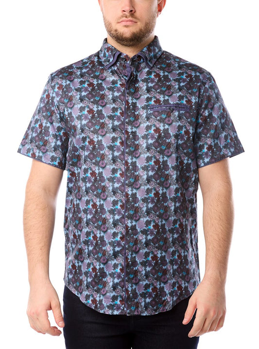 Men's casual short sleeve shirt