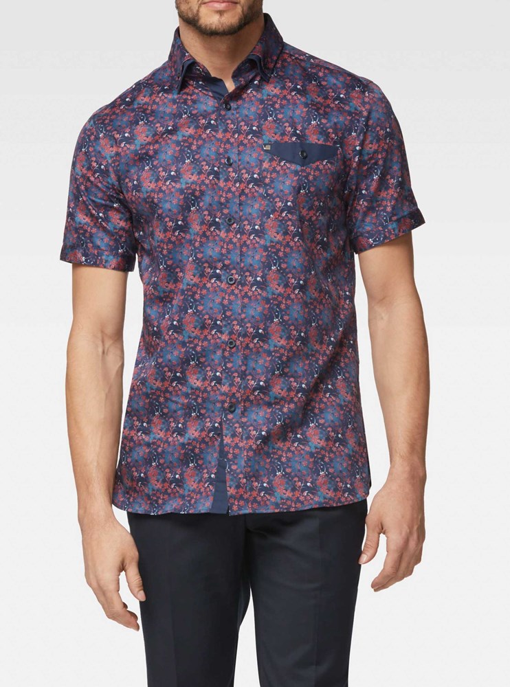 Men's casual short sleeve shirt