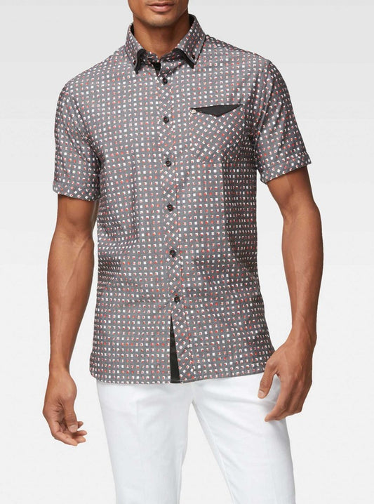 Men's casual short sleeve shirt