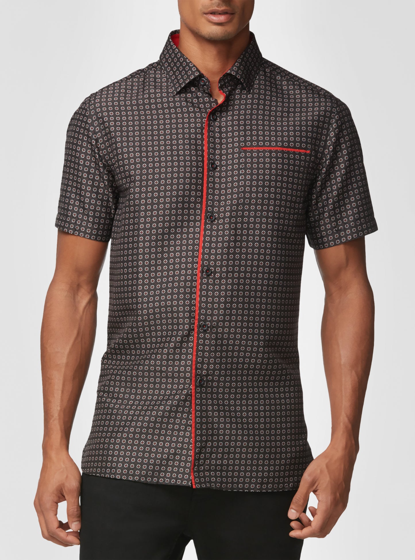 Men's casual short sleeve shirt