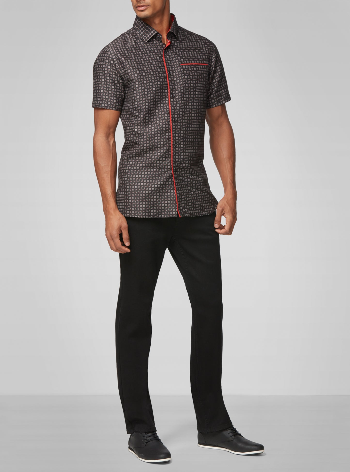 Men's casual short sleeve shirt