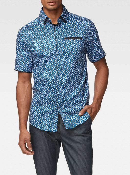 Men's casual short sleeve shirt
