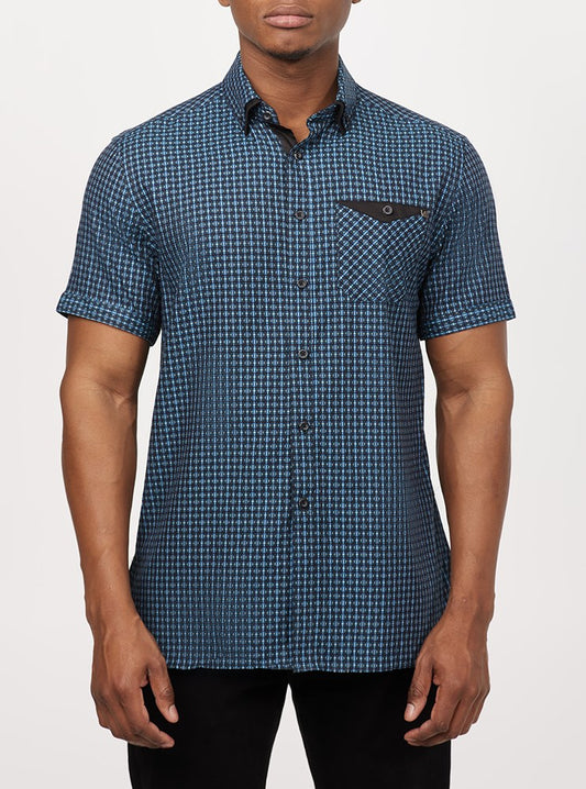 Men's casual short sleeve shirt
