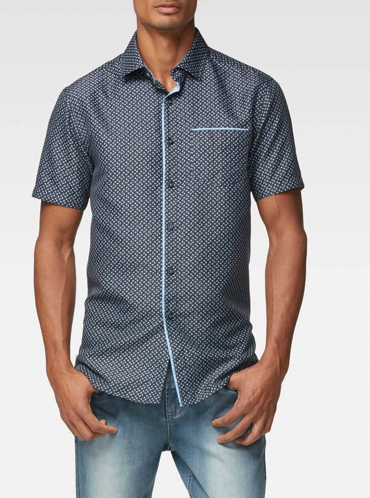 Men's casual short sleeve shirt