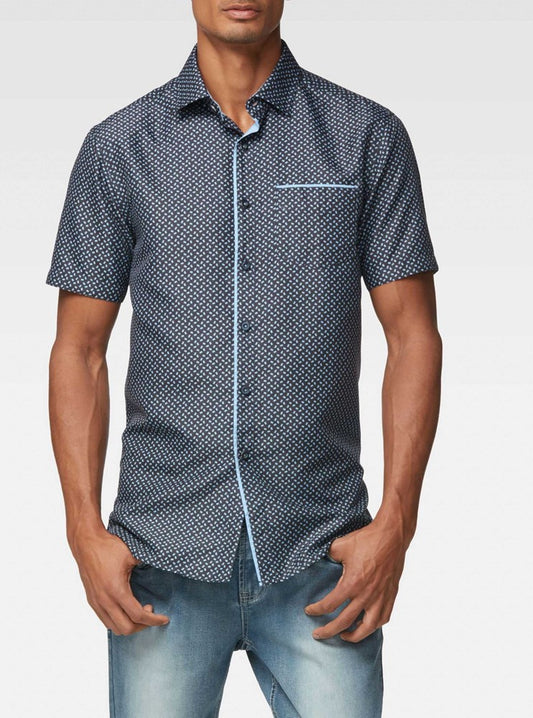 Men's casual short sleeve shirt