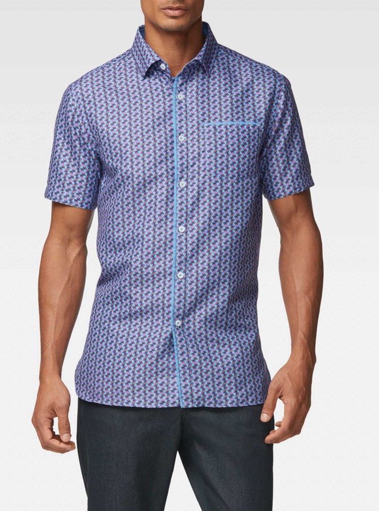 Men's casual short sleeve shirt