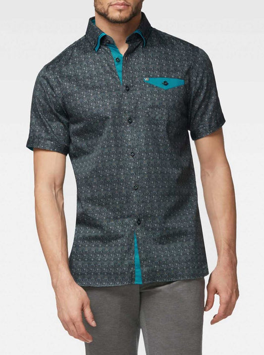 Men's casual short sleeve shirt