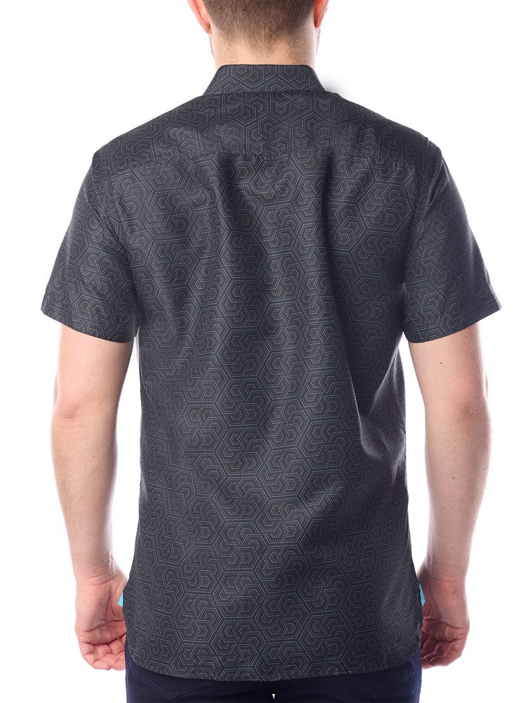 Men's casual short sleeve shirt