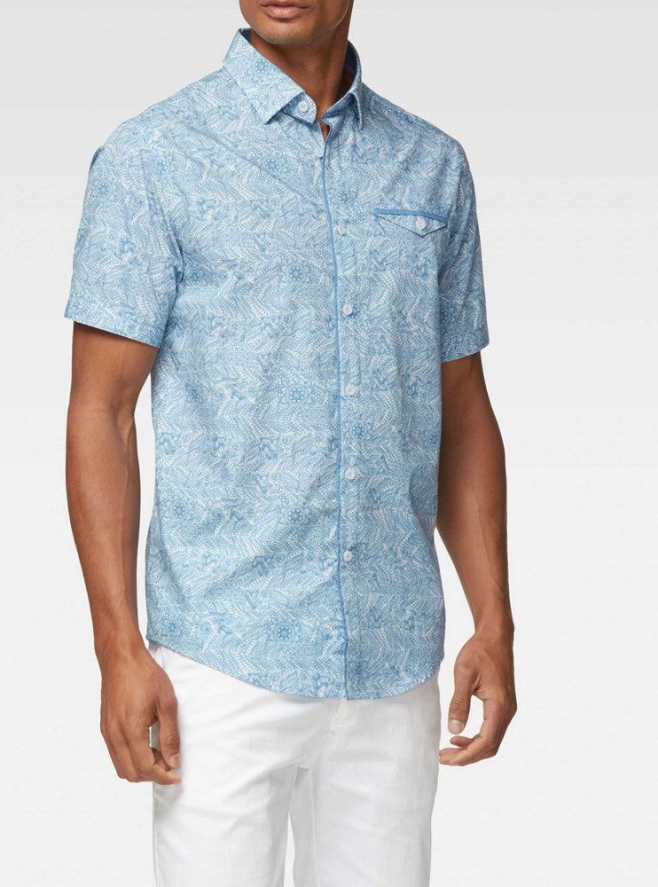 Men's casual short sleeve shirt