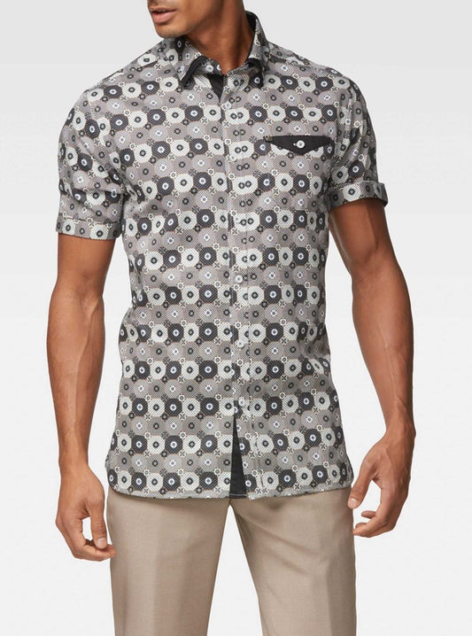 CHEMISE DÉCONTRACTÉE À MANCHES COURTES POUR HOMMES