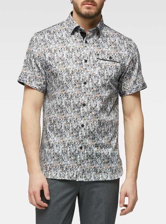 CHEMISE DÉCONTRACTÉE À MANCHES COURTES POUR HOMMES