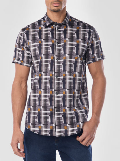 Men's casual short sleeve shirt