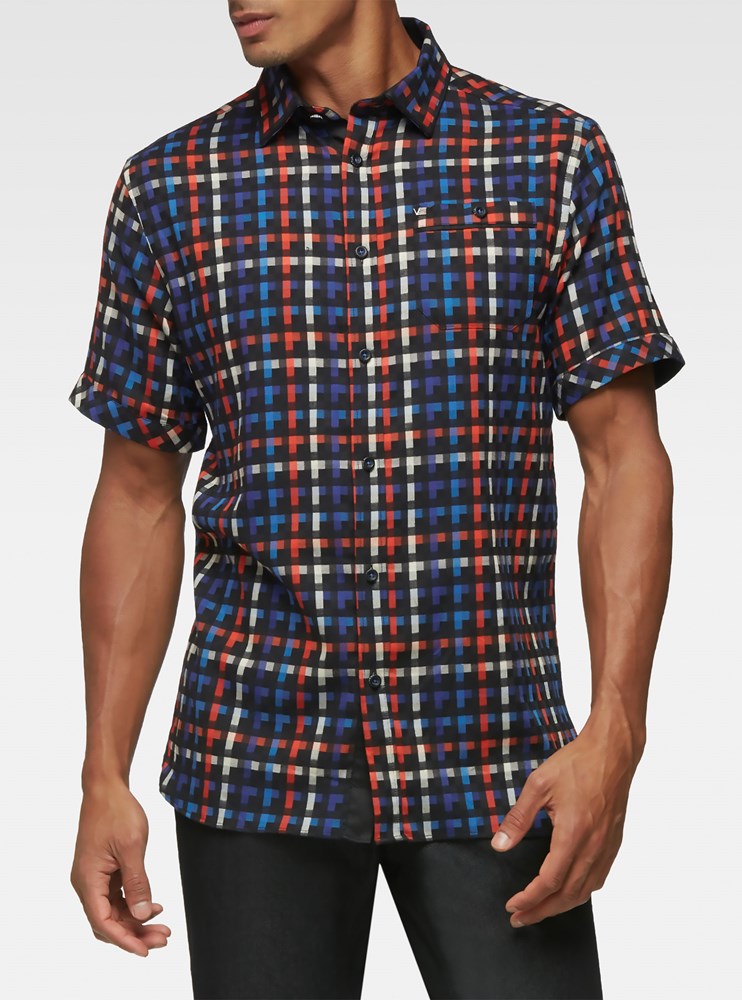 Men's casual short sleeve shirt