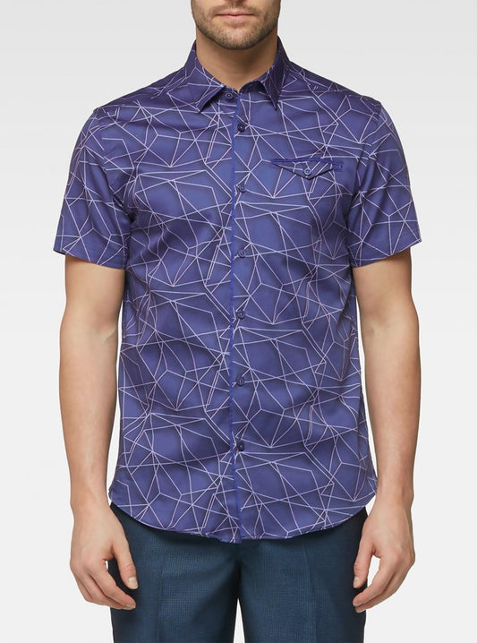 Men's casual short sleeve shirt