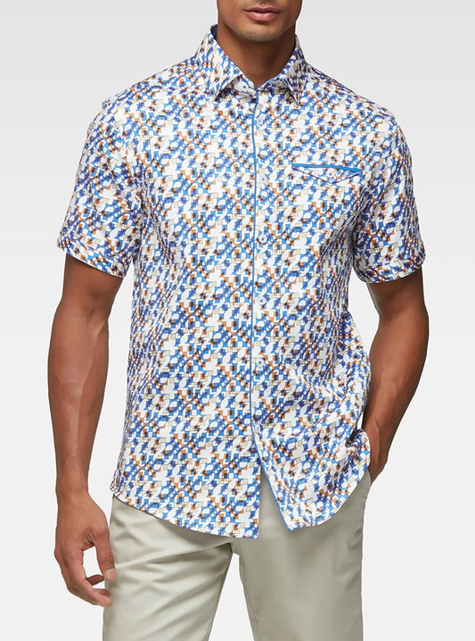 Men's casual short sleeve shirt