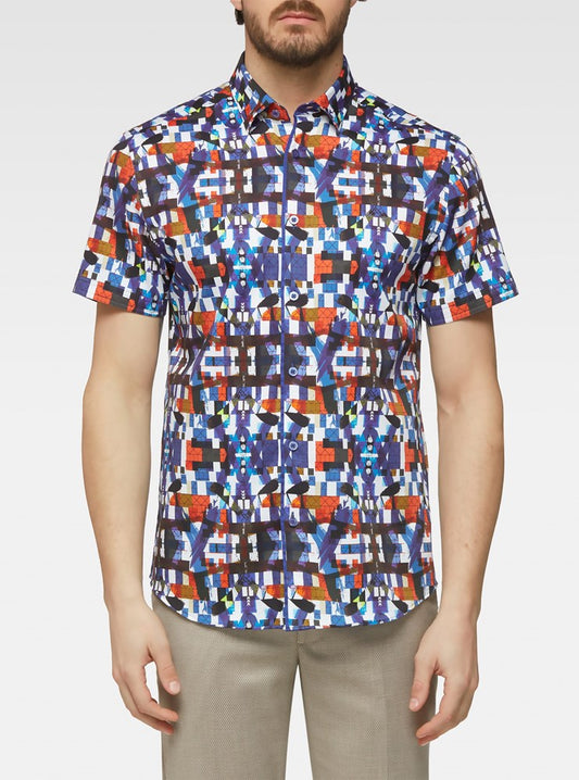 Men's casual short sleeve shirt