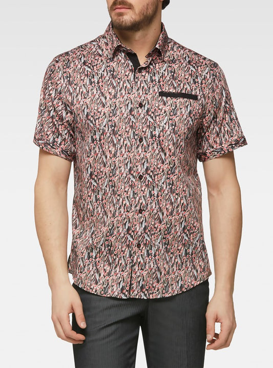 Men's casual short sleeve shirt