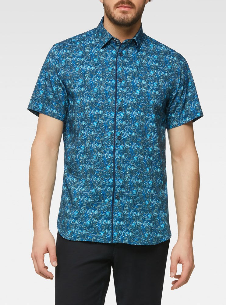 CHEMISE DÉCONTRACTÉE À MANCHES COURTES POUR HOMMES