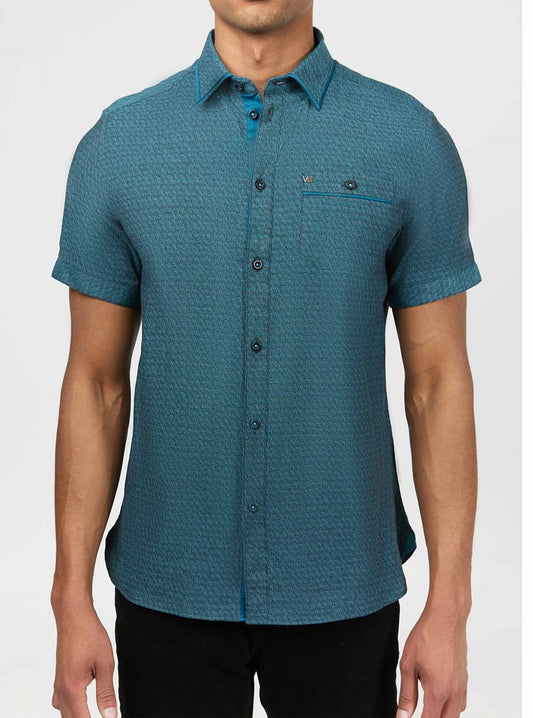 Men's casual short sleeve shirt
