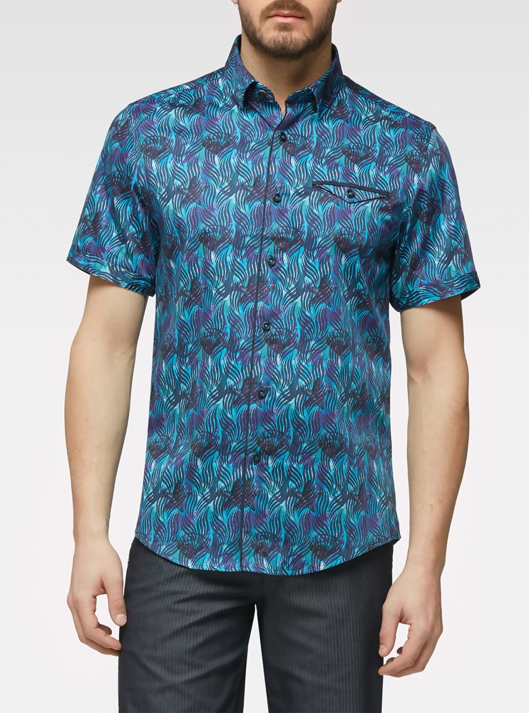 Men's casual short sleeve shirt