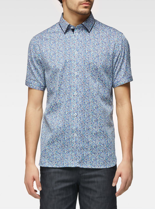 Men's casual short sleeve shirt