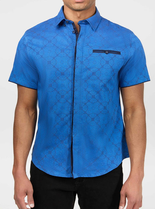 Men's casual short sleeve shirt
