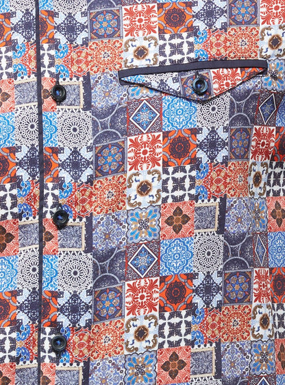 Men's casual short sleeve shirt