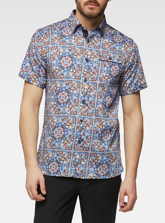 Men's casual short sleeve shirt