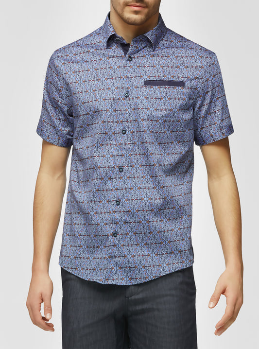 Men's casual short sleeve shirt