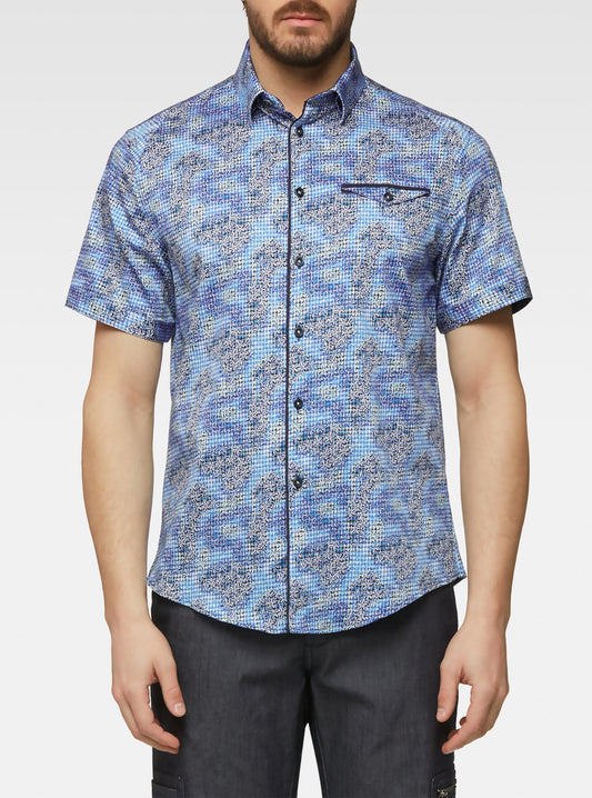 Men's casual short sleeve shirt