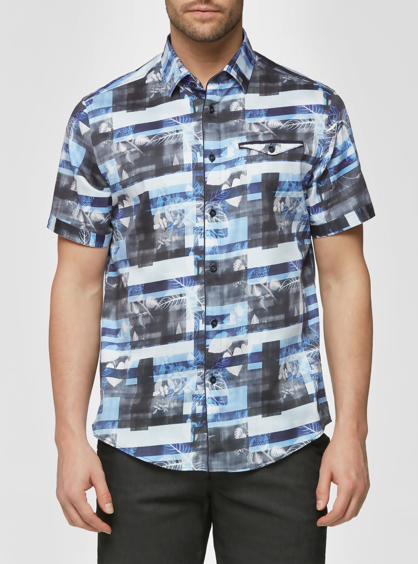 Men's casual short sleeve shirt