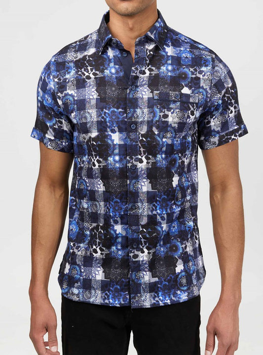 Men's casual short sleeve shirt