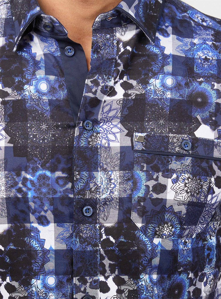 Men's casual short sleeve shirt