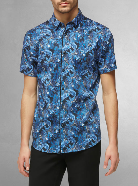 CHEMISE DÉCONTRACTÉE À MANCHES COURTES POUR HOMMES