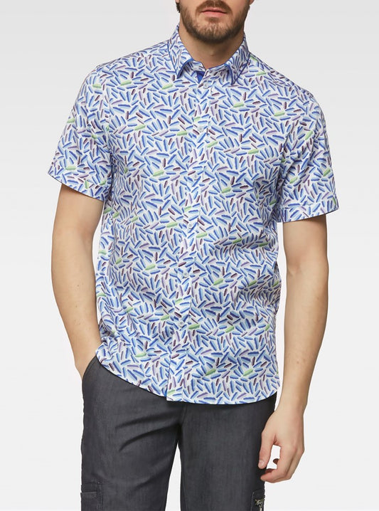 Men's casual short sleeve shirt