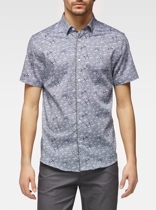 CHEMISE DÉCONTRACTÉE À MANCHES COURTES POUR HOMMES